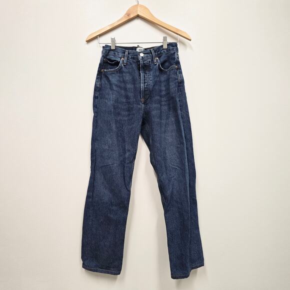 Agolde Denim - Agolde Women's Straight Leg Jeans - Dark Blue